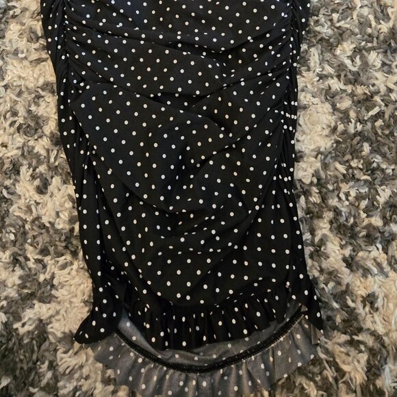 Jantzen Polka Dot Halter One-Piece Swimsuit - Pin-Up Style - Size 14 - Picture 3 of 5